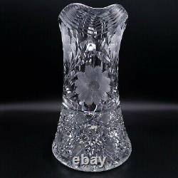 10 Antique ABP American Brilliant Cut Clear Crystal Jug Carafe Pitcher