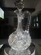 11 Handled Decanter Wine, American Brilliant Period Cut Glass Crystal Hobstars