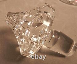 12.5 VINTAGE WATERFORD CUT CRYSTAL TRAMORE DECANTER WithSTERLING SILVER COLLAR