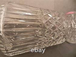 12.5 VINTAGE WATERFORD CUT CRYSTAL TRAMORE DECANTER WithSTERLING SILVER COLLAR