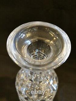 12.5 Waterford Cut Glass Liquor Decanter with Stopper Signed