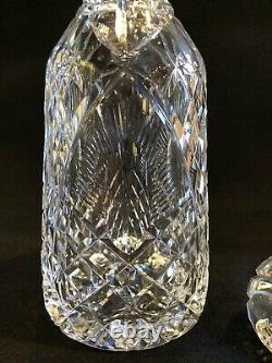 12.5 Waterford Cut Glass Liquor Decanter with Stopper Signed