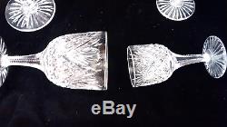 13 Pc. Abp Higgins & Seiter Diamond Fan Pattern Crystal Carafe Or Decanter Set