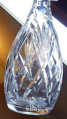 15 Tall Vintage Elegant Pattern Cut Glass Crystal Liquor Decanter with Stopper