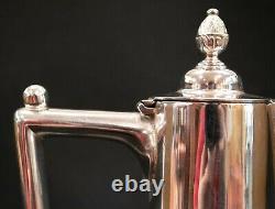 1880 Claret Jug Decanter Cut Glass Silver Pl Christopher Dresser Design Antique