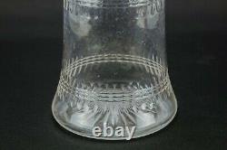 1900 Decanter Cut Glass Mallet Port Sherry Whisky Antique Edwardian Carafe Retro