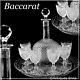 1900 Rare Baccarat Diamond Cut Crystal Liquor Or Aperitif Service