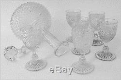 1900 Rare Baccarat Diamond Cut Crystal Liquor or Aperitif Service
