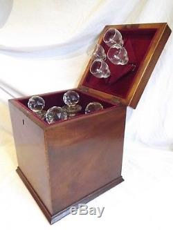 19c Mahogany Tantalus/Decanter Box C1860