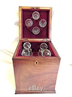 19c Mahogany Tantalus/Decanter Box C1860