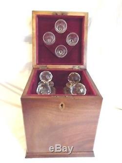 19c Mahogany Tantalus/Decanter Box C1860