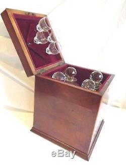 19c Mahogany Tantalus/Decanter Box C1860