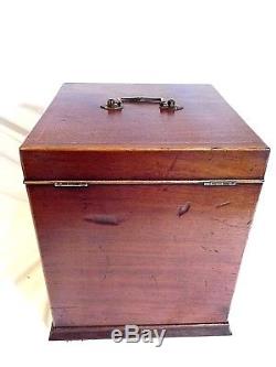 19c Mahogany Tantalus/Decanter Box C1860