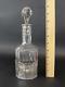 19thc Antique Hallmarked Dutch Silver & Cut Glass Liquor Decanter Bottle