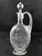 19th Century Etched & Intaglio Cut Clear Glass Decanter