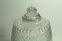 = 19th C. Hand Cut Glass Scotch Whiskey Barrel Dispenser Decanter, Anglo-Irish