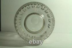 = 19th C. Hand Cut Glass Scotch Whiskey Barrel Dispenser Decanter, Anglo-Irish