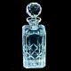 1 (one) Atlantis Fernando Cut Lead Crystal Square Decanter Signed Discontinued