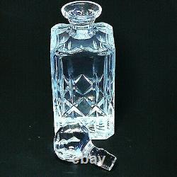 1 (One) ATLANTIS FERNANDO Cut Lead Crystal Square Decanter Signed DISCONTINUED