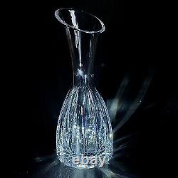 1 (One) STUART CRYSTAL LINEAR Cut Lead Crystal Open Carafe Signed DISCONTINUED