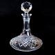 1 (one) Tyrone Crystal Sperrins Cut Lead Crystal Ships Decanter-signed Dretired