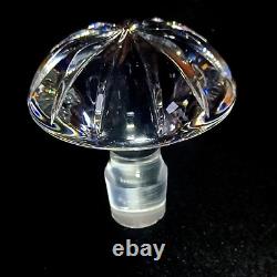 1 (One) VINTAGE BOHEMIAN LARGE 2 Ring Cut Lead Crystal Wine Decanter