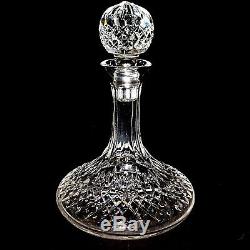 1 (One) WATERFORD LISMORE Cut Lead Crystal Ships Decanter and Stopper Signed
