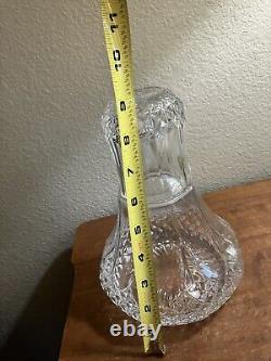 24% Lead Crystal Bedside Water Carafe Clear Cut Glass French 9 Tall 2003