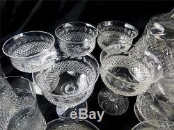 32 pcs WEBB CORBETT GLASS CRYSTAL SUITE WINE CHAMPAGNE DECANTER BOWLS PORT etc
