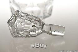 3Q 1800s CUT SPIKED ARGUS att Jersey Glass Works CRYSTAL 2 QT Decanter withStopper