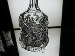 ABCG SPECTACULAR! Whiskey decanter set DORFLINGER MARLBORO Mint condition