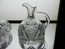 ABCG matching set yacht decanter & carafe with sterling spout Silverby Pairpoint