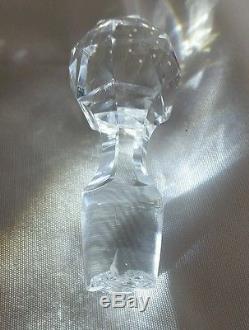 ABP AMERICAN BRILLIANT PERIOD cut glass squat wiskey jug cruet decanter pinwheel