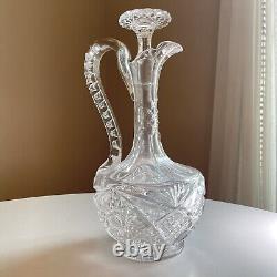 ABP American Brilliant Cut Claret Decanter 11 Excellent #Q