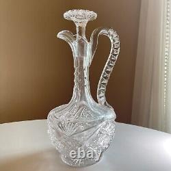 ABP American Brilliant Cut Claret Decanter 11 Excellent #Q