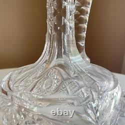 ABP American Brilliant Cut Claret Decanter 11 Excellent #Q