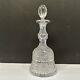 Abp American Brilliant Period Cut Glass Bell Shaped Decanter Daisy Button