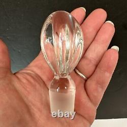 ABP American Brilliant Period Cut Glass Bell Shaped Decanter Daisy Button