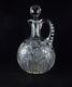 Abp American Brilliant Period Cut Glass Decanter Whiskey Jug Withstopper Nice