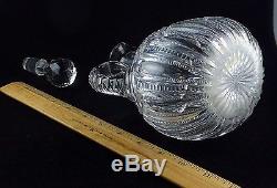 ABP American Brilliant Period Cut Glass Decanter Whiskey Jug withStopper Nice