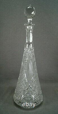 ABP American Brilliant Period FX Parsche Propeller Pattern Crystal Decanter