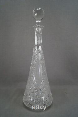 ABP American Brilliant Period FX Parsche Propeller Pattern Crystal Decanter