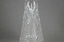 ABP American Brilliant Period FX Parsche Propeller Pattern Crystal Decanter