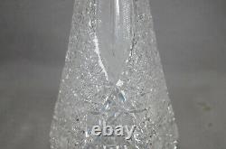 ABP American Brilliant Period FX Parsche Propeller Pattern Crystal Decanter