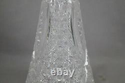 ABP American Brilliant Period FX Parsche Propeller Pattern Crystal Decanter