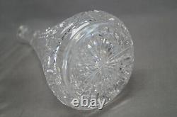 ABP American Brilliant Period FX Parsche Propeller Pattern Crystal Decanter