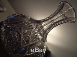 ABP BIRKS Antique CRYSTAL CUT CARAFE / DECANTER American Brilliant Period