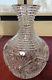 Abp Decanter Pressed Cut Glass 8 Tall