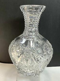 ABP cut glass carafe antique tg