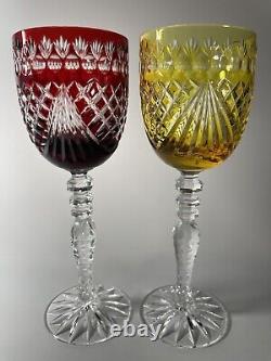 AJKA'MAJESTIC' Crystal Sherry Cordial Glass 6 3/4 Set Of 4 Multi-color